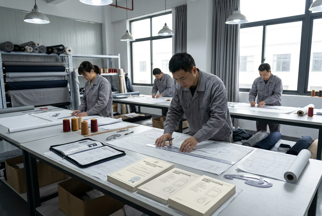 Wholesale buyer reviewing pallet inventory