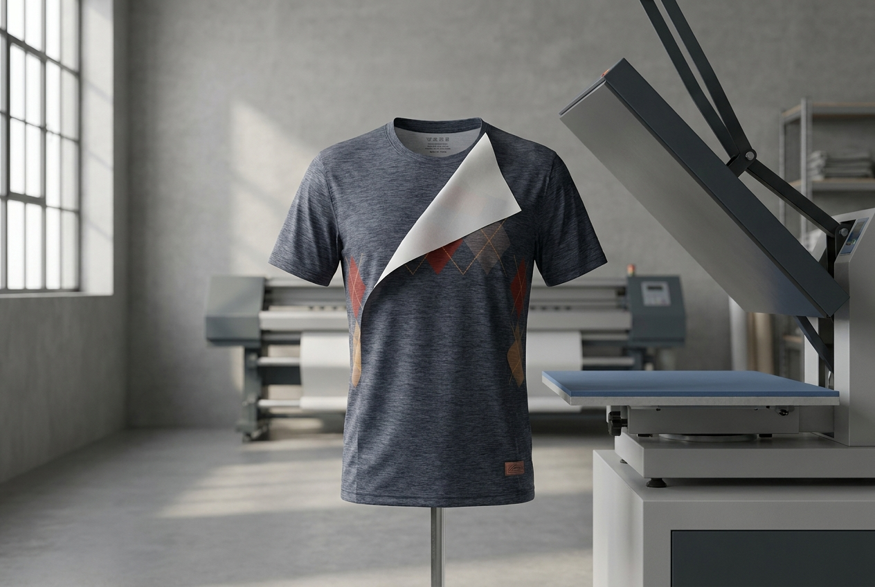 Sublimation print process on a custom fishing jersey