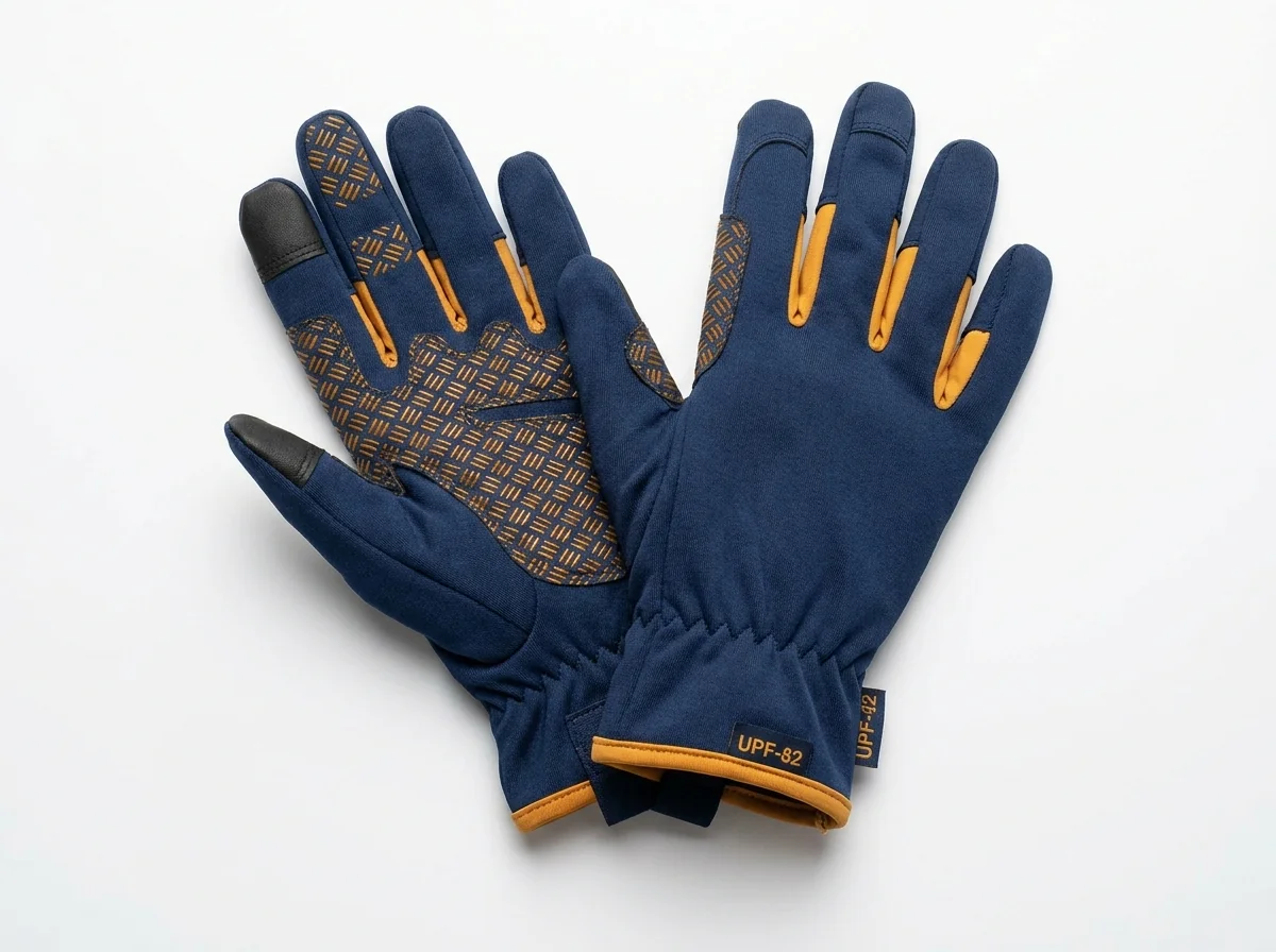 Custom fishing gloves for angler hand protection