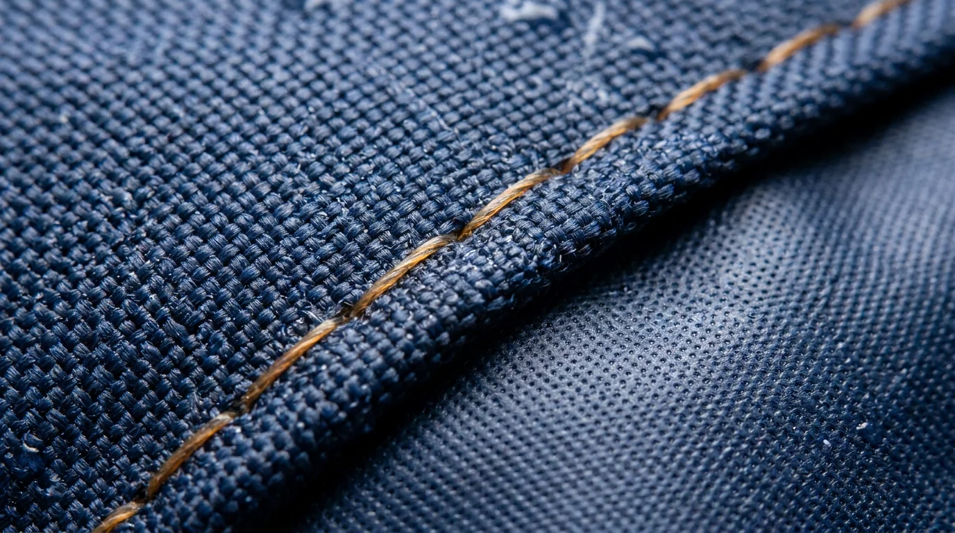 Wind blowing across a tightly woven outer shell fabric on a fishing jacket