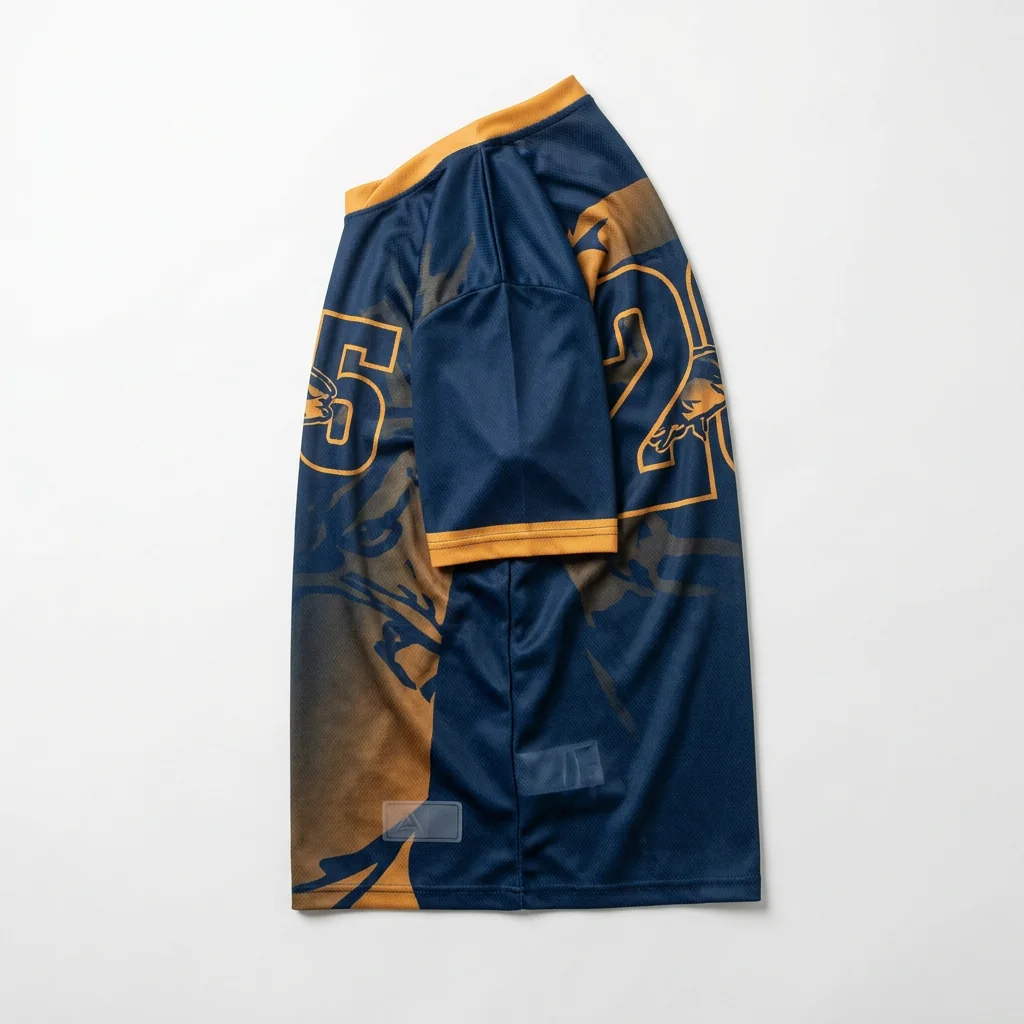Short sleeve fishing jersey with team name and numbers