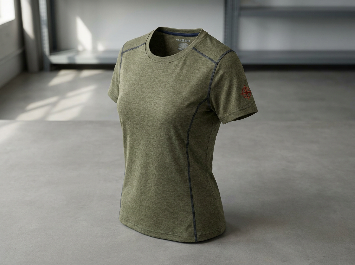 Women's performance fishing shirt with engineered fit