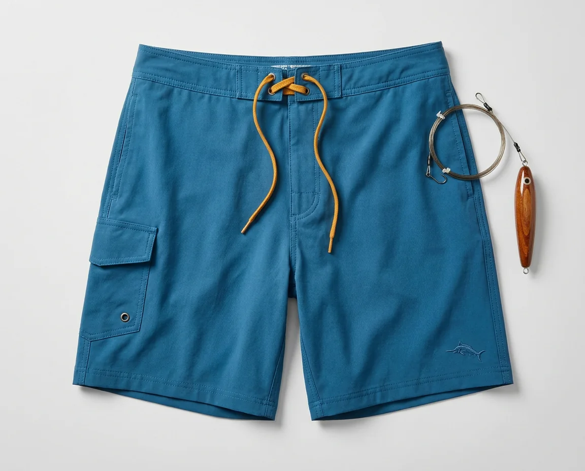 Board fishing shorts with surf-ready styling for coastal beach fishing brands