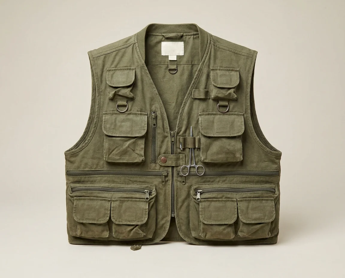 Custom multi-pocket fly fishing vests category