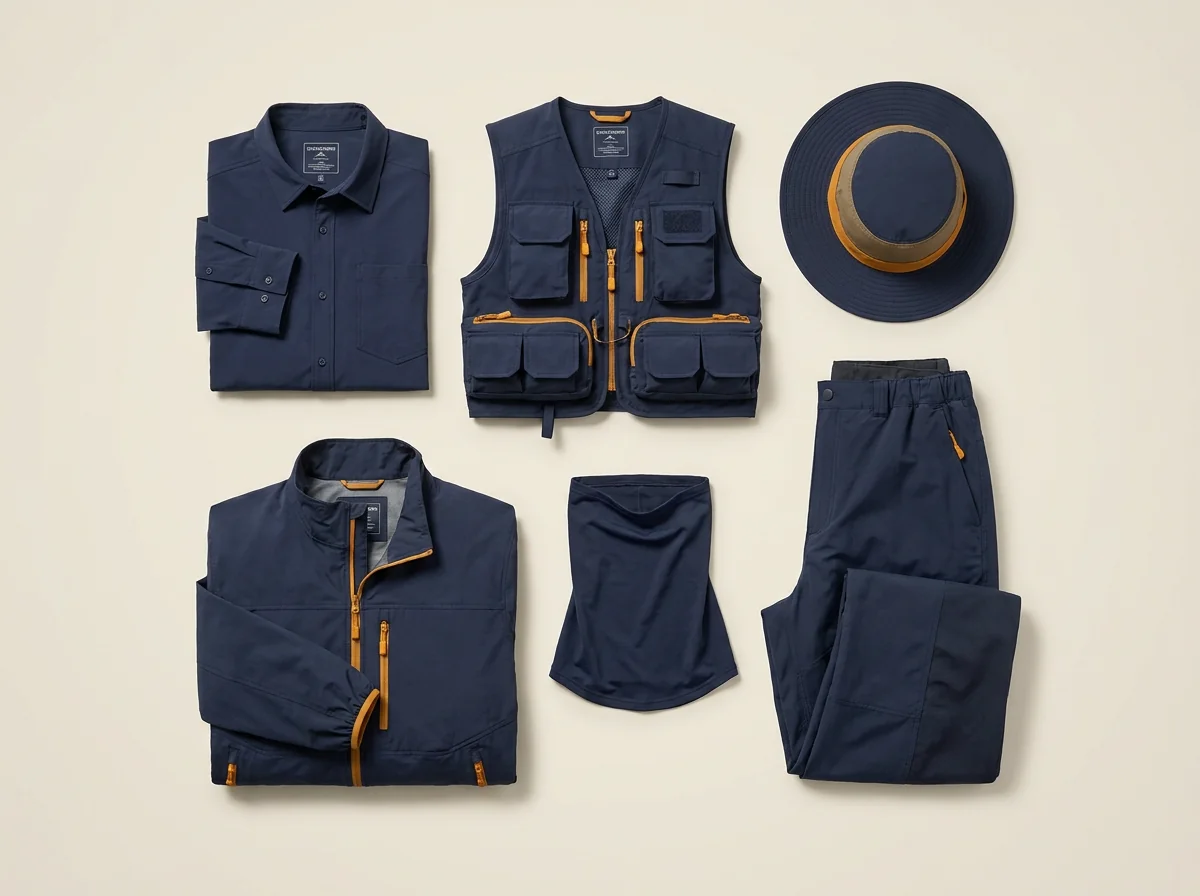 Professional-tier fly fishing apparel collection